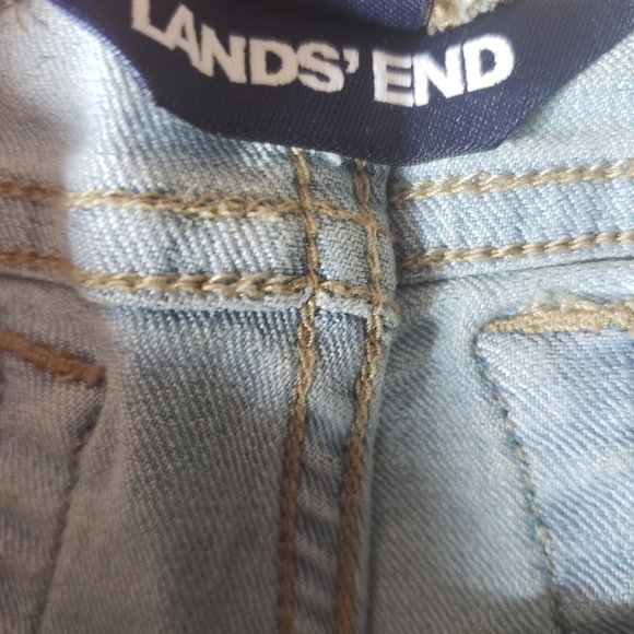 Lands' End Girl's Cactus Rib Waist Denim Shorts-Size 5 (NEW) - Picture 7 of 9